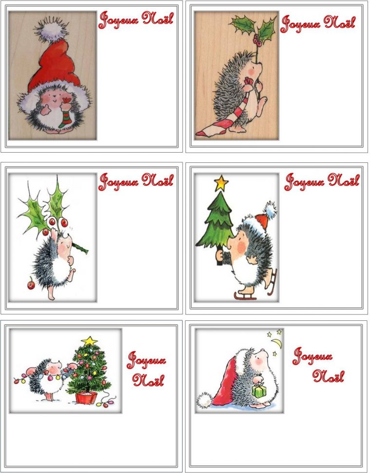 Petites Cartes Joyeux Noël  – Flânerie Au Fil Des Saisons intérieur Carte Joyeux Noel À Imprimer