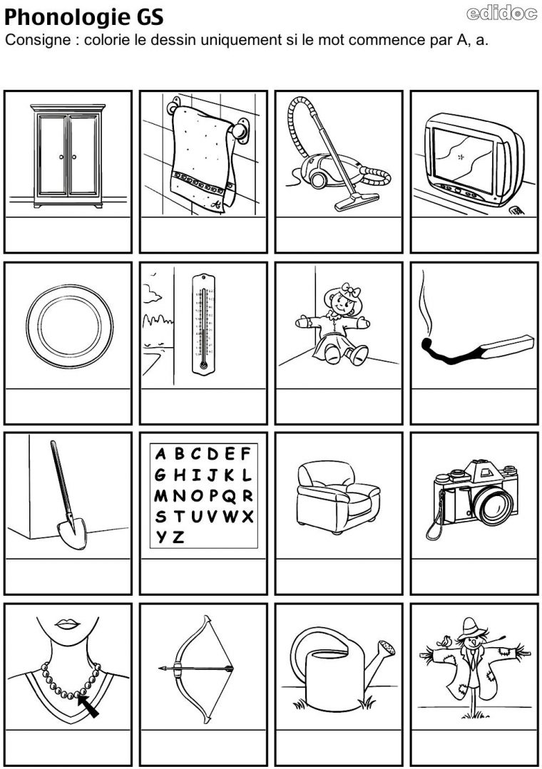 Phonologie Gs – Zaubette encequiconcerne Exercice Maternelle Moyenne Section