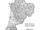 Photo &amp; Art Print Detailed Map Of The Region Of Nouvelle serapportantà Nouvelle Region France