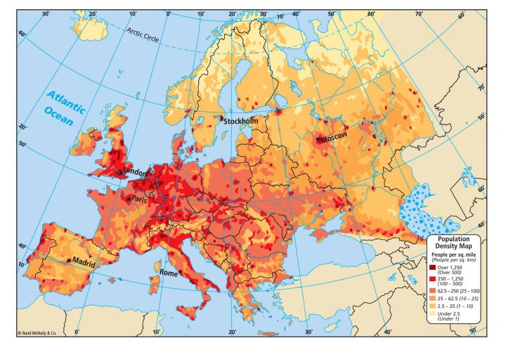 Photo Store Carte Densite Population Mondiale Download tout Carte De L Europe 2017