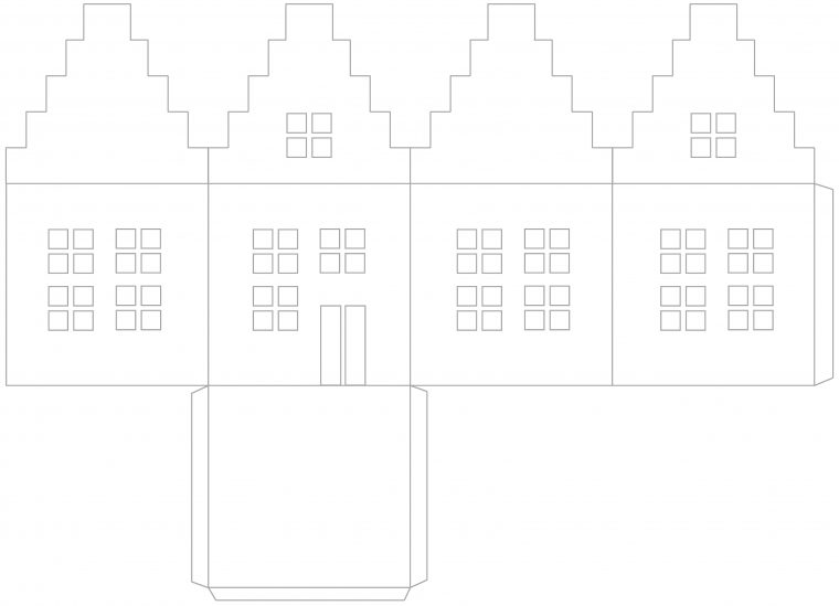 Photophore En Papier : Tutoriel Pour Faire Une Maison avec Patron De Maison En Papier A Imprimer