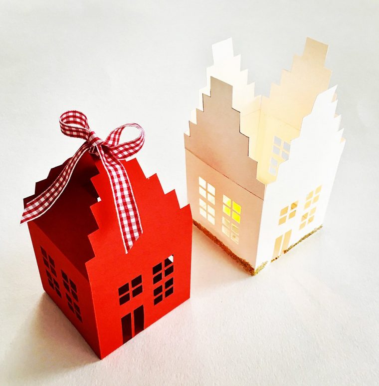 Photophore En Papier : Tutoriel Pour Faire Une Maison tout Patron De Maison En Papier A Imprimer