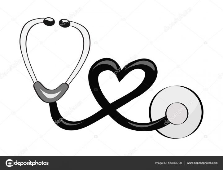 Pictures : Drawing Stethoscope | Hand Draw Stethoscope For encequiconcerne Dessin Stéthoscope