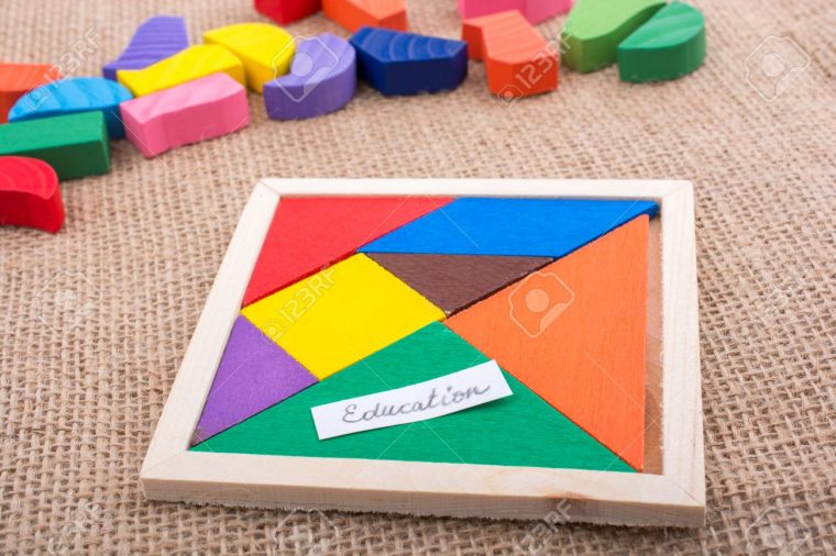 Pièces Colorées D'un Puzzle Tangram Carré encequiconcerne Tangram Carré