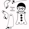 Pierrot | Pantin Articulé, Pantin, Bricolage Carnaval pour Coloriage Pantin