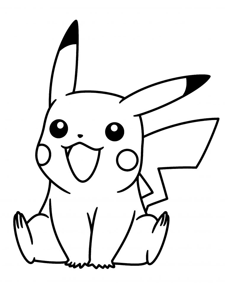 Pikachu Pokemon Coloring Pages | Coloriage Pikachu encequiconcerne Dessin De Pikachu Facile