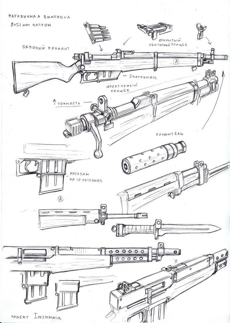 Pin Em Accessories concernant Comment Dessiner Un Fusil 