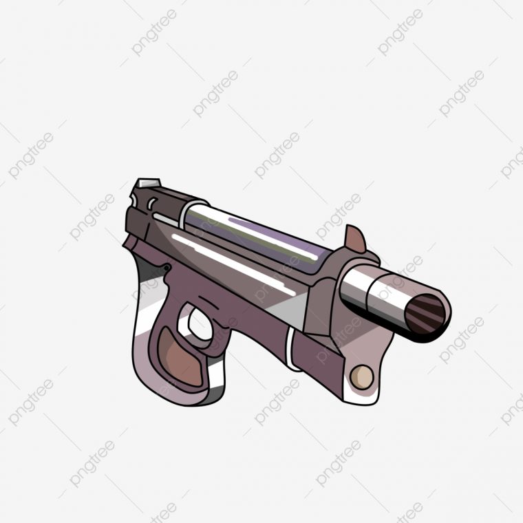 Pistolet Silencieux Pistolet De Dessin Animé Décoration Du concernant Comment Dessiner Un Fusil