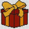 Pixel Art Cadeau De Noël Par Tête À Modeler dedans Pixel Art Pere Noel
