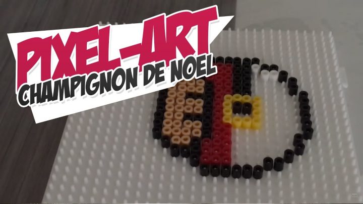 Pixel Art: Champignon De Noel tout Pixel Art Pere Noel