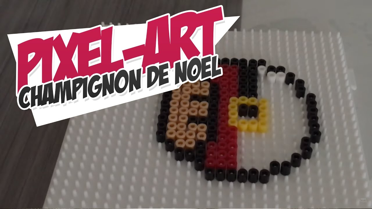 Pixel Art: Champignon De Noel tout Pixel Art Pere Noel 