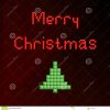 Pixel Art Christmas Card Stock Vector. Illustration Of Merry avec Pixel Art De Noël