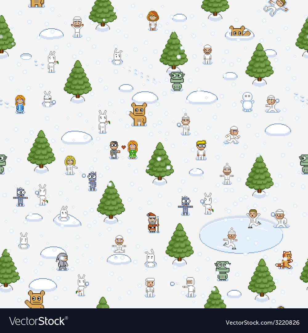 Pixel Art Christmas Pattern tout Pixel Art De Noël 