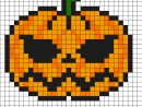 Pixel Art Citrouille Par Tête À Modeler à Modele Dessin Pixel