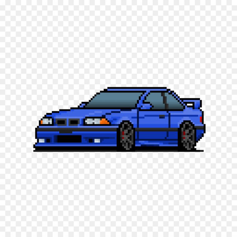 Pixel Art Clipart – Car, Pixel, Blue, Transparent Clip Art à Voiture Pixel Art