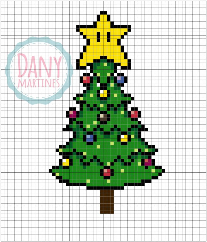 Pixel Art De Natal: Https://./watch?v=I4R avec Pixel Art De Noël