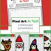 Pixel Art De Noël : 12 Modèles À Imprimer Gratuitement - Un encequiconcerne Coloriage Pixel Gratuit