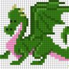 Pixel Art Dragon Par Tête À Modeler à Coloriage Pixel Gratuit
