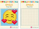 Pixel Art Emoji Coeurs dedans Modele Dessin Pixel