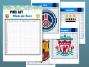 Pixel Art Football : 12 Logos De Club À Télécharger avec Modele Dessin Pixel
