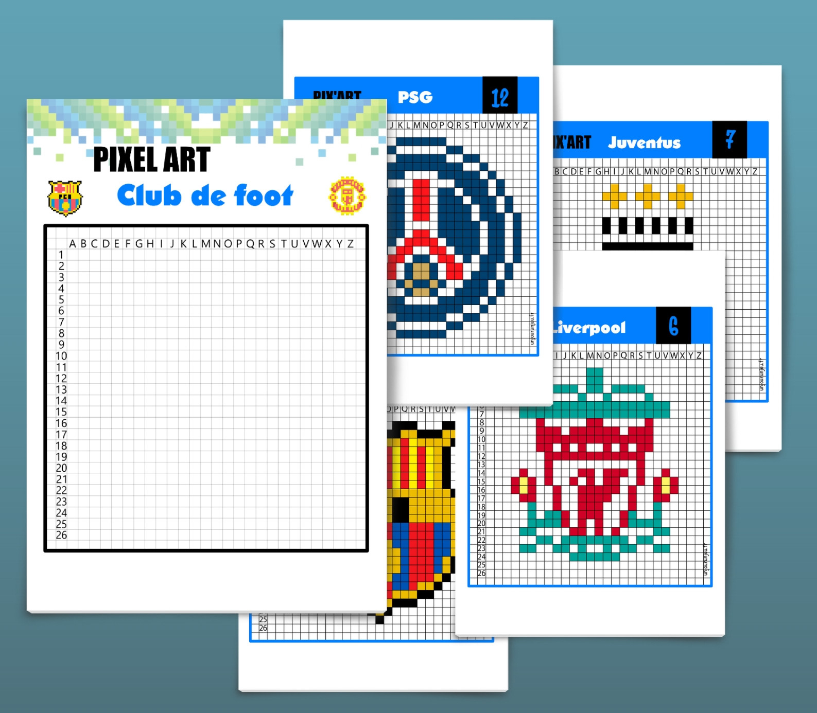 Pixel Art Football : 12 Logos De Club À Télécharger concernant Dessin Pixel Noel