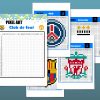 Pixel Art Football : 12 Logos De Club À Télécharger tout Pixel A Colorier