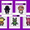 Pixel Art Fortnite : Retrouve Tes Personnages Préférés - Un à Coloriage Pixel Gratuit