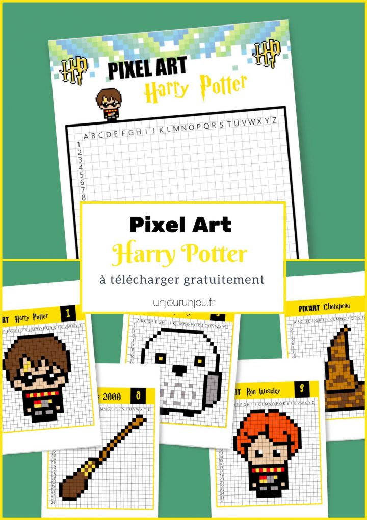 Pixel Art Harry Potter, C'est Magique ! | Pixel Art Harry tout Jeu De Coloriage Pixel