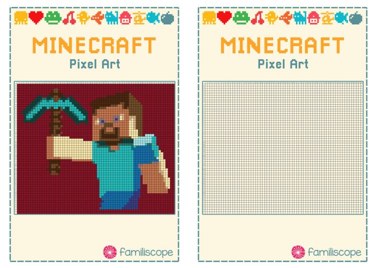 Pixel Art Minecraft : Steve tout Jeux Dessin Pixel