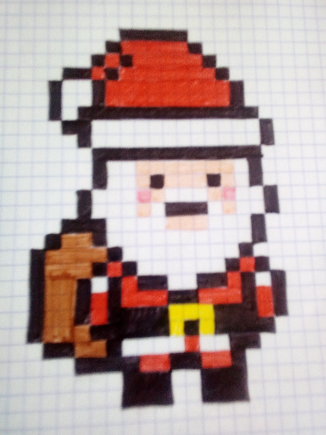 Pixel Art - Page 3 pour Dessin Pixel Noel 