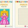 Pixel Art Peach destiné Pixel A Colorier