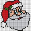 Pixel Art Père Noël Par Tête À Modeler destiné Pixel Art Pere Noel