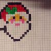 Pixel Art Père-Noël {Spécial Noël} - pour Pixel Art Pere Noel