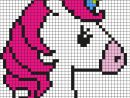 Pixel Art Tête De Licorne Par Tête À Modeler concernant Jeux De Dessin Pixel Art Gratuit