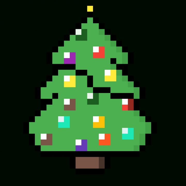 Pixilart – Christmas Tree – Pixel Art By Thecatlover57 à Pixel Art De Noël