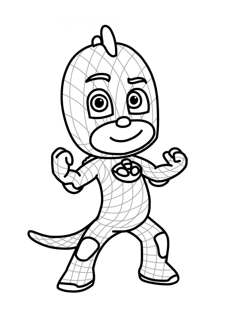 Pj Masks : Un Des Personnages À Colorier – Coloriage Pj à Personnage A Colorier