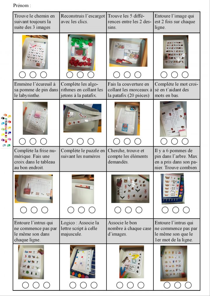 Plan De Travail 3 – Pas Touche – Octobre – Mc En Maternelle serapportantà Puzzle En Ligne Maternelle