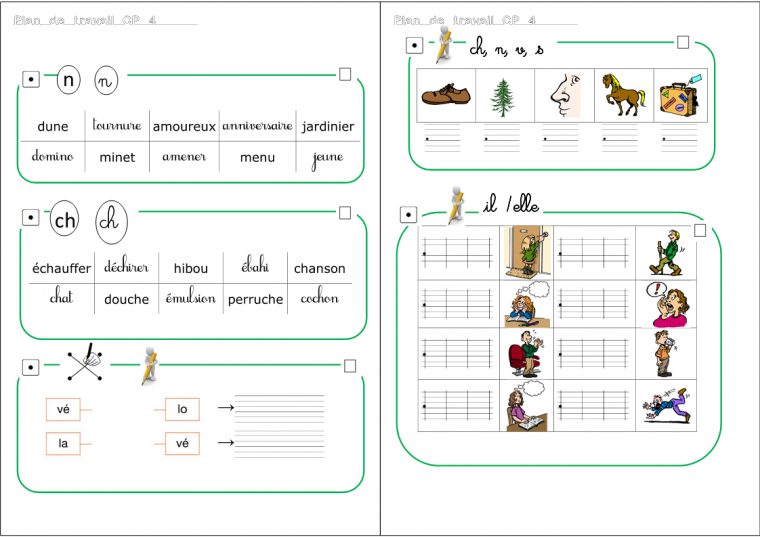 Plan De Travail Cp – Zaubette pour Travail De Cp A Imprimer Gratuit