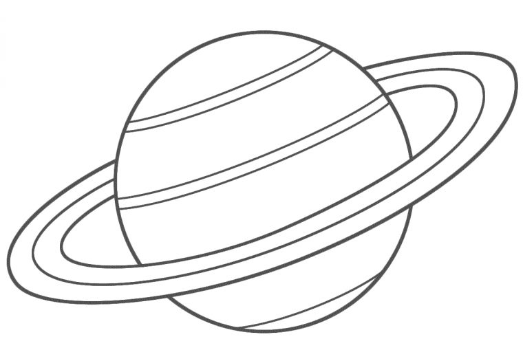 Planet Coloring Pages Saturn | Dessin Planète, Les Aliens à Saturne Dessin