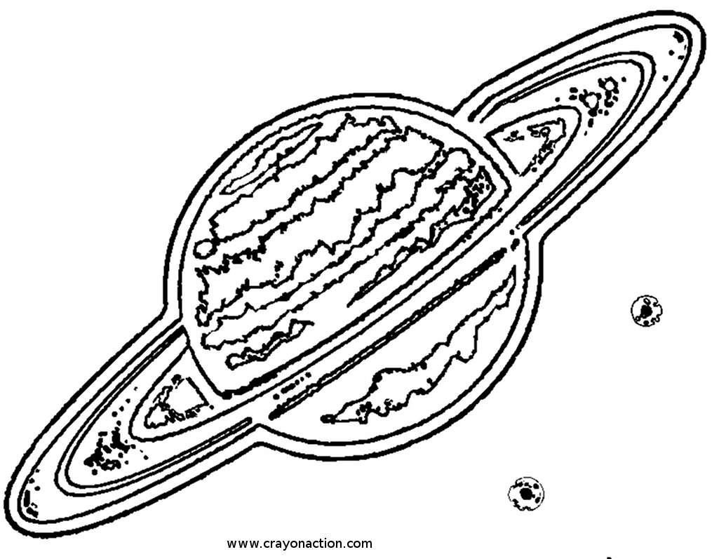 Planète #61 (Nature) – Coloriages À Imprimer tout Saturne Dessin 