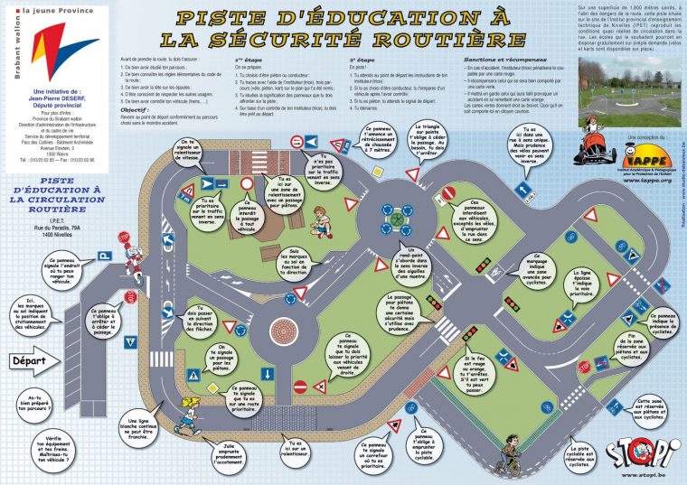 Plateau De Jeu Pour La Sécurité Routière | Education Routiere dedans Jeux De Parcours Gratuit