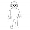 Playmobil Personnage Simple - Coloriage Playmobil intérieur Personnage A Colorier