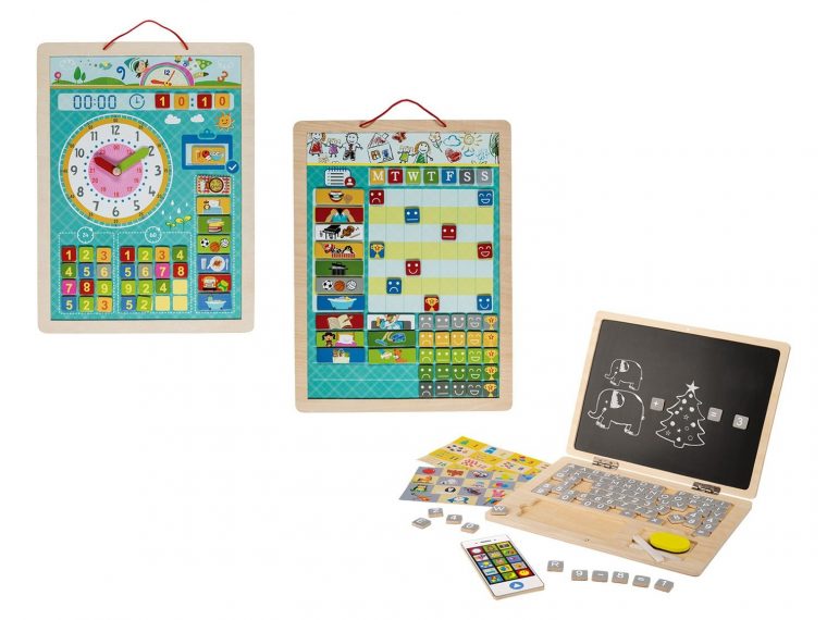 Playtive®Junior Set De Jeux Éducatifs En Bois | Lidl concernant Ordinateur Educatif Enfant