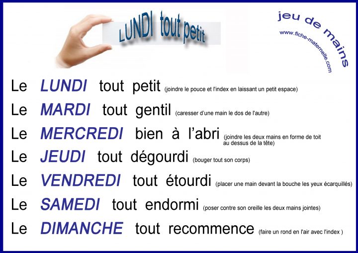 Poésie Et Comptine En Maternelle avec Jeux Tout Petit