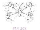 Points À Relier : Le Papillon - Momes avec Jeux Point À Relier