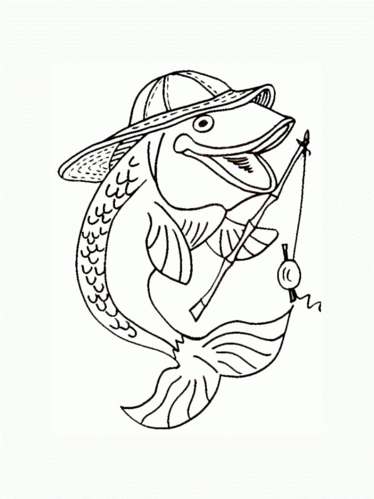 Poisson 1 – Coloriage De Poissons – Coloriages Pour Enfants encequiconcerne La Petite Sirène À Colorier