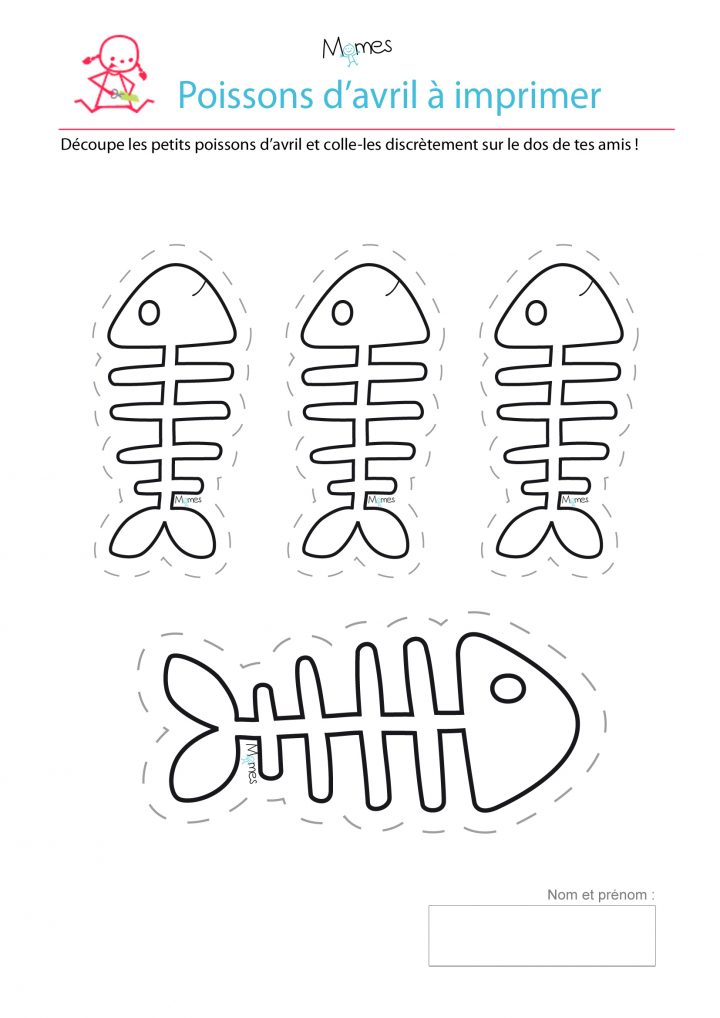 Poisson D'avril À Imprimer – Momes avec Dessin De Poisson D Avril A Imprimer