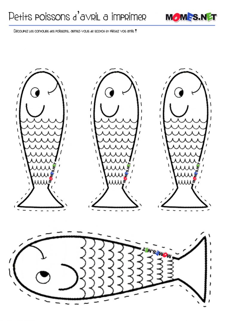 Poissons À Imprimer Et À Découper – Association De Parents D à Découpage Maternelle À Imprimer