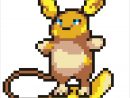 Pokémon Raichu D'alola En Pixel Art pour Jeux De Dessin Pixel Art Gratuit