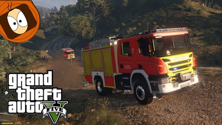 Pompier : Fourgon Pompe Tonne Vs Feu ! | Gta 5 – Rescue Mod V dedans Jeux De Camion De Pompier Gratuit